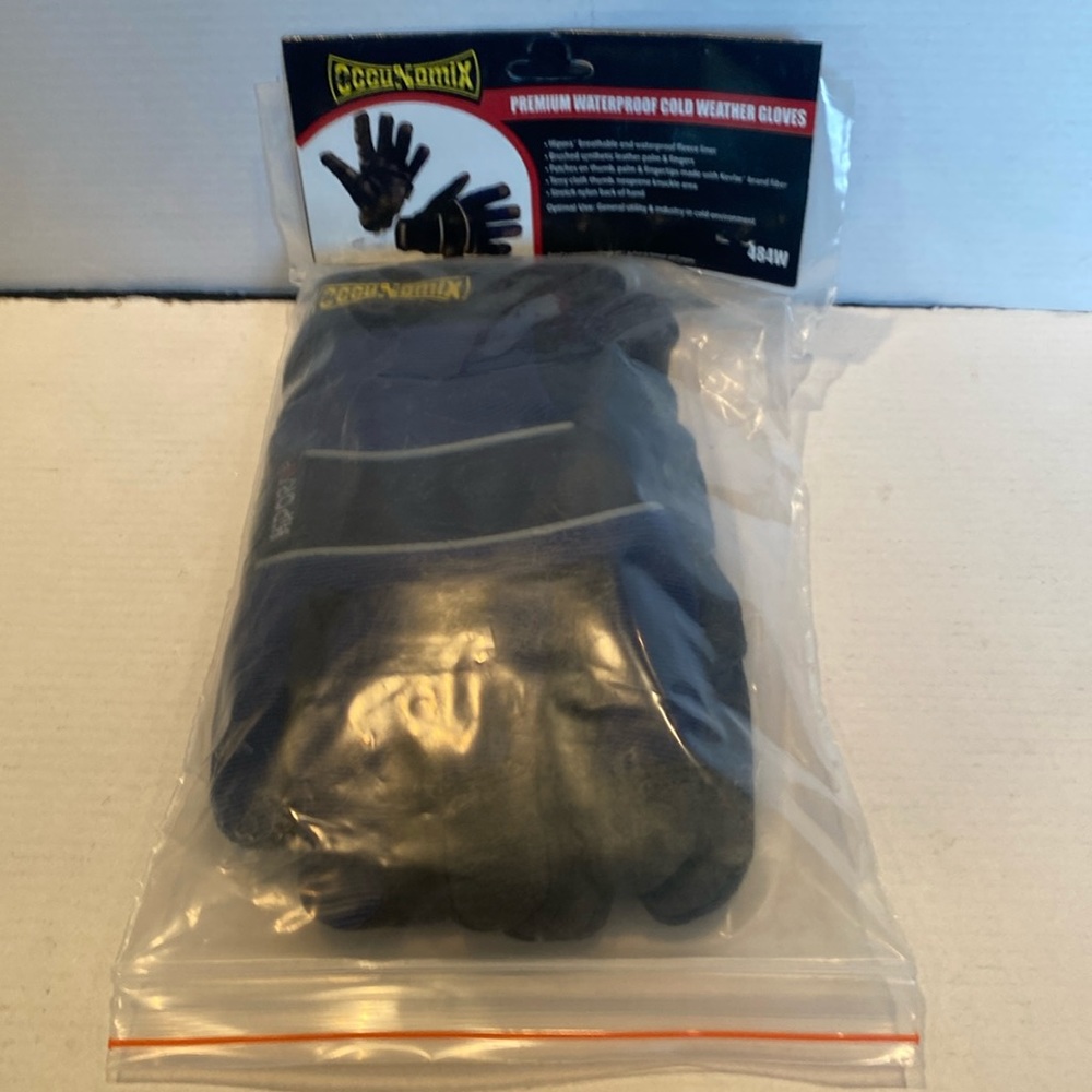 NWT Occunomix Premium Waterproof Cold Weather Gloves 484W with Kevlar